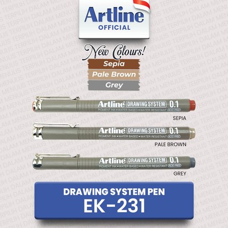  Shachihata Artline Drawing System Pen 0.1 mm EK-231