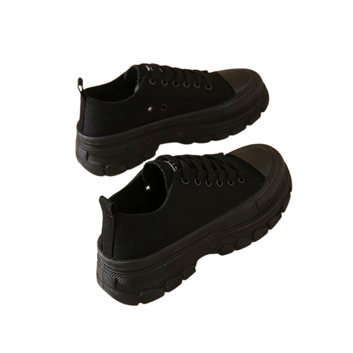 Cani Sohee Sepatu Kanvas Wanita  ｜ 9244 Hitam