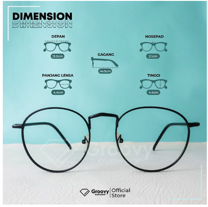 Urban Azkara Tirtha Groovy Eyewear Kacamata Vior