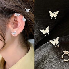 Morymoshi Anting Jepit Korea Motif Kupu-Kupu