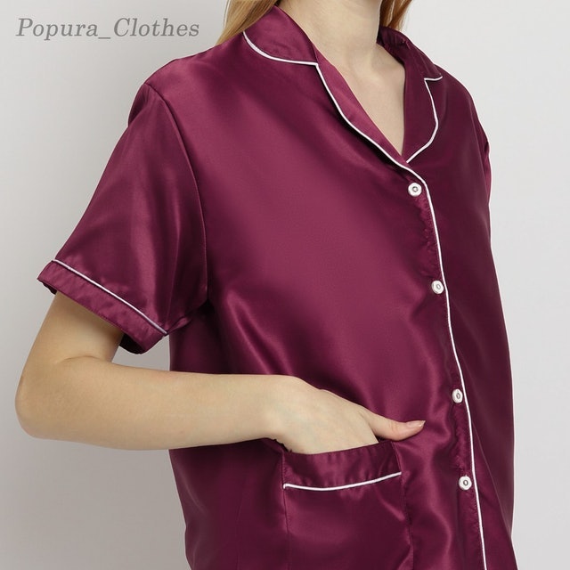 Popura Clothes Flora Piyama Set Satin