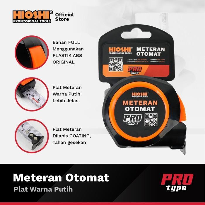 Hioshi Tools HIOSHI Meteran Otomat 10 m HRM019E