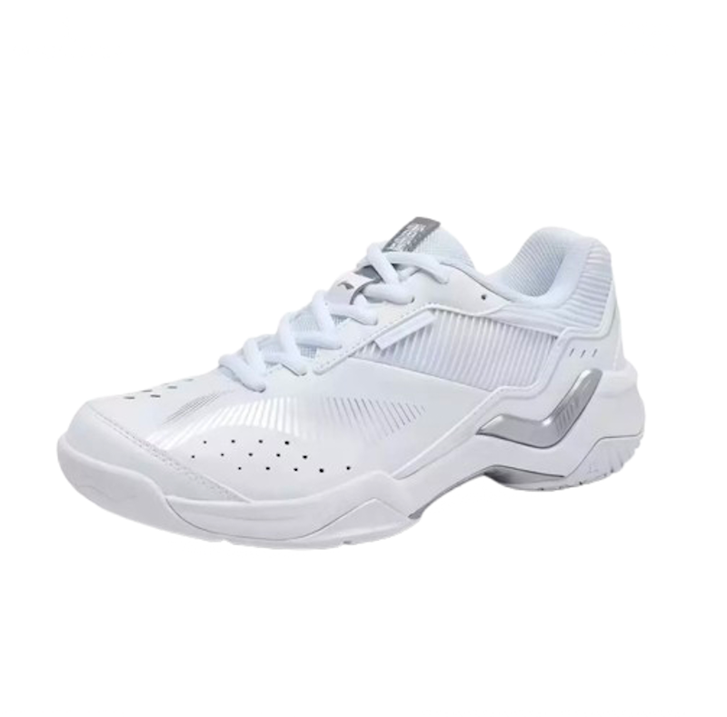 Li-Ning Badminton Shoes Sonic Boom Wide White Silver 1