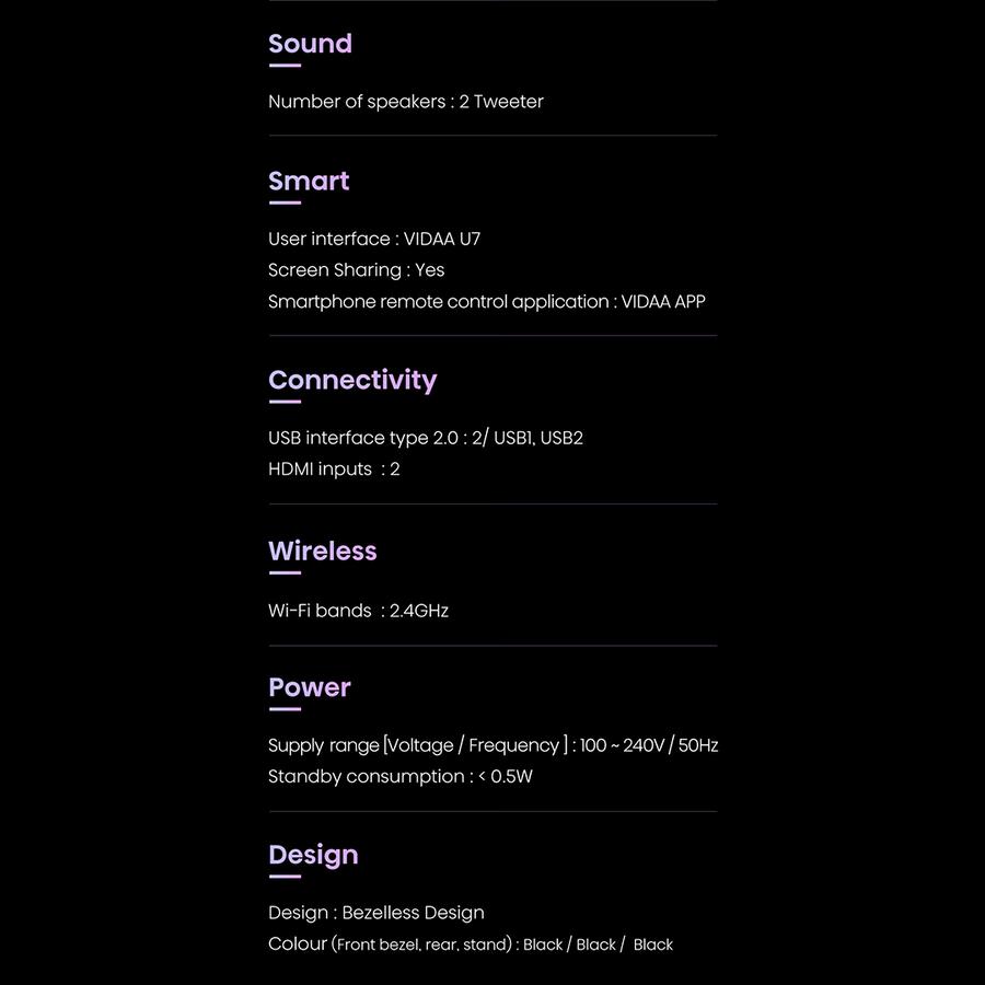 Hisense Hisense 40" FHD Vidaa Smart TV 40E4H