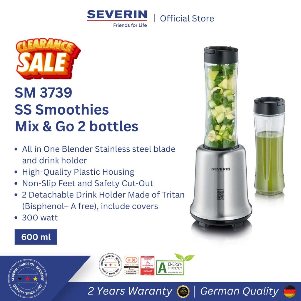 SEVERIN Elektrogeräte Severin SS Smoothies Mix & Go  SM 3739
