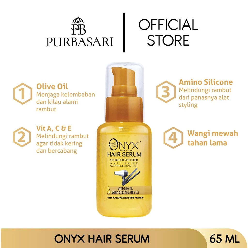Gloria Origita Cosmetics Purbasari ONYX Hair Serum