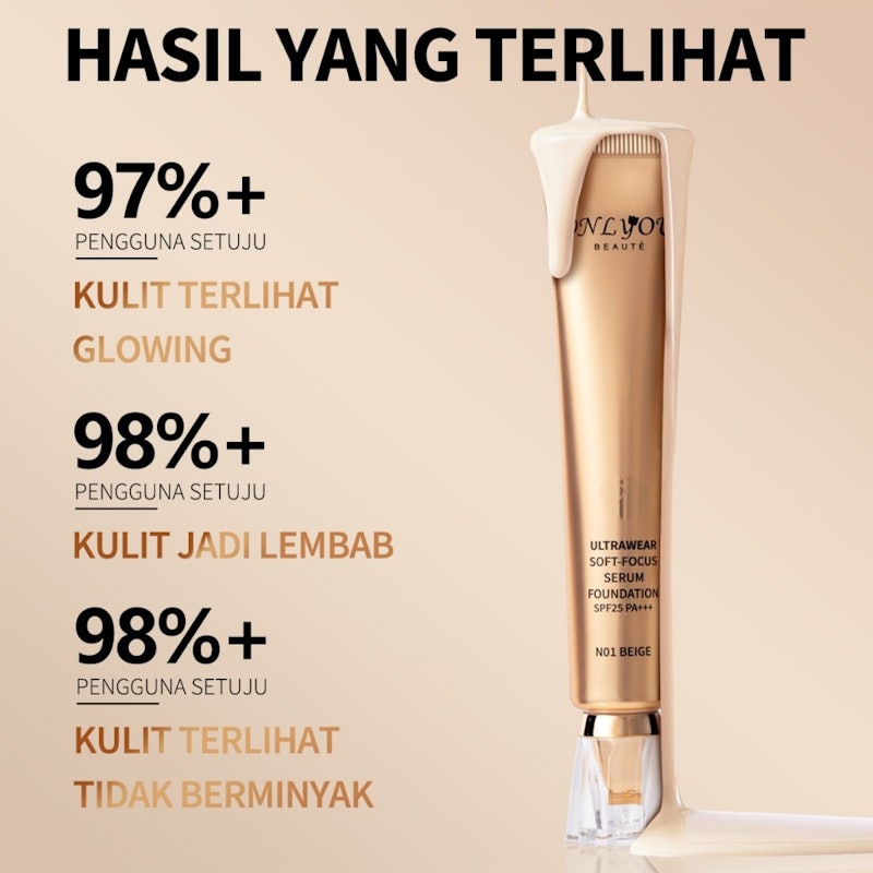 ONLYOU UltraWear Soft-Focus Serum Foundation SPF 25 PA+++ C01 Fair 5