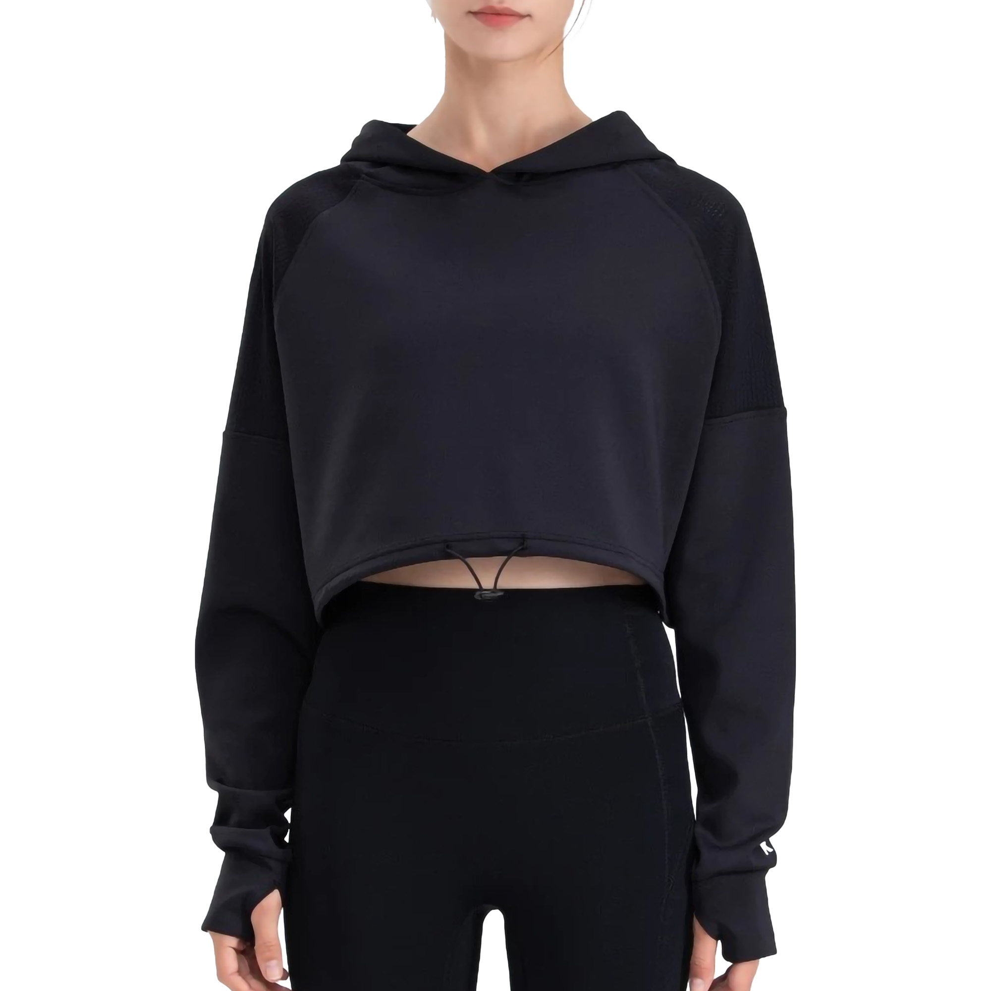 Reytorrm Hoodie Crop Top Long Sleeve WT004
