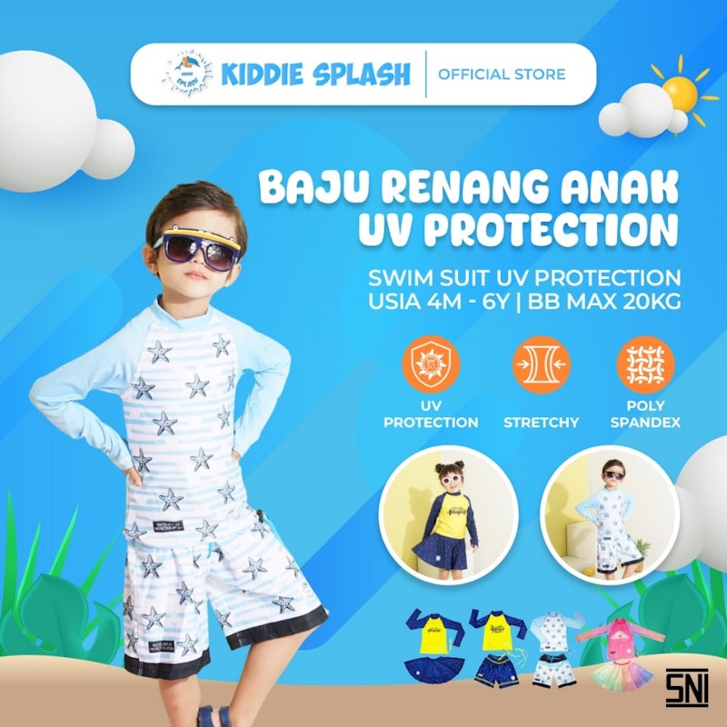 Kiddie Splash Swimsuit Anak Laki-Laki UV Protection 4