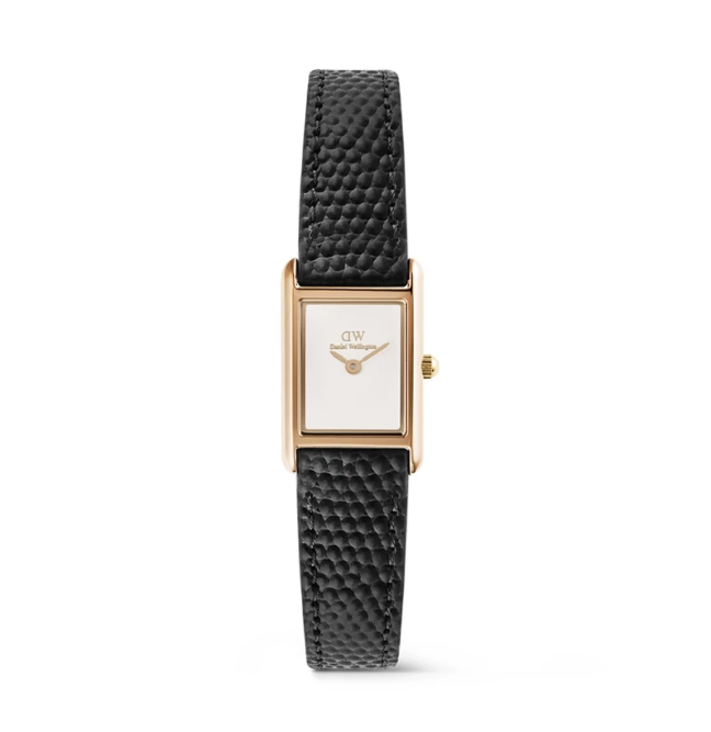 Daniel Wellington Bound Mini Black Lizard Rose Gold 1