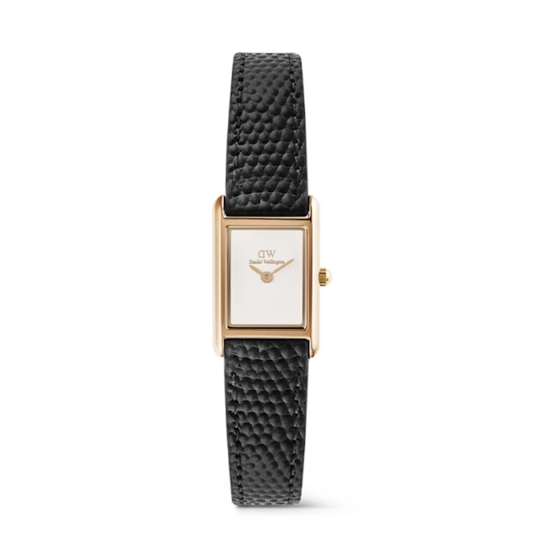 Daniel Wellington Bound Mini Black Lizard Rose Gold 1