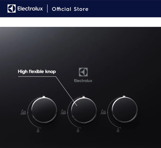 Electrolux Electrolux Kompor Gas Tanam UltimateTaste 300 dengan 3 Tungku 90cm EGT9239CK