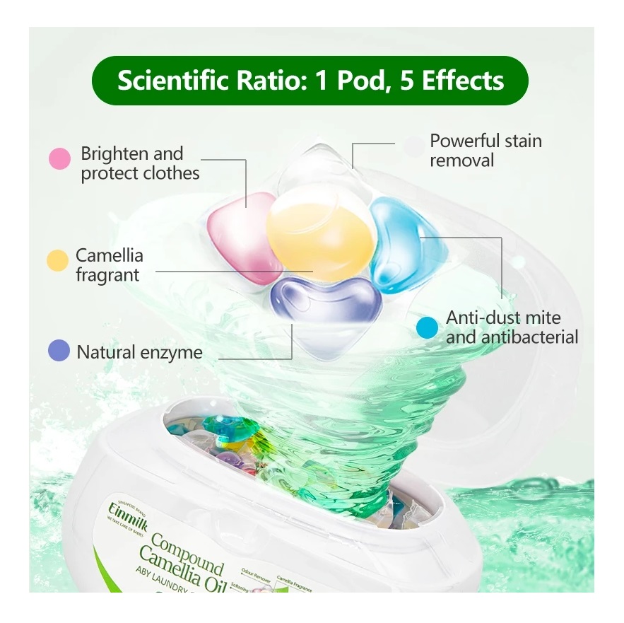 Einmilk Nutrition Private Limited Einmilk Detergen Kapsul 5-in-1 Peach