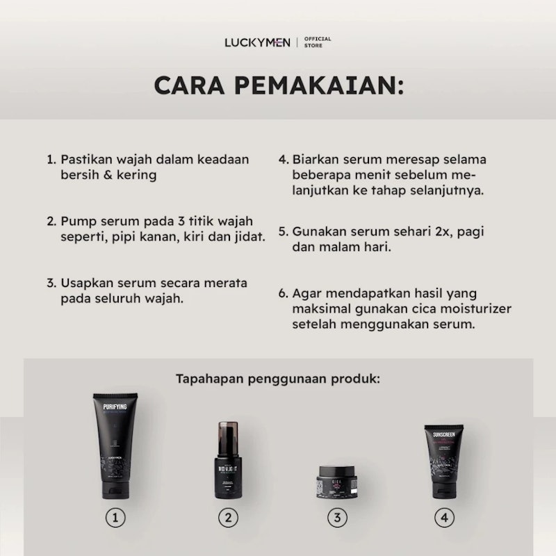 LUCKYMEN Serum Moonlight Acne Solution 3