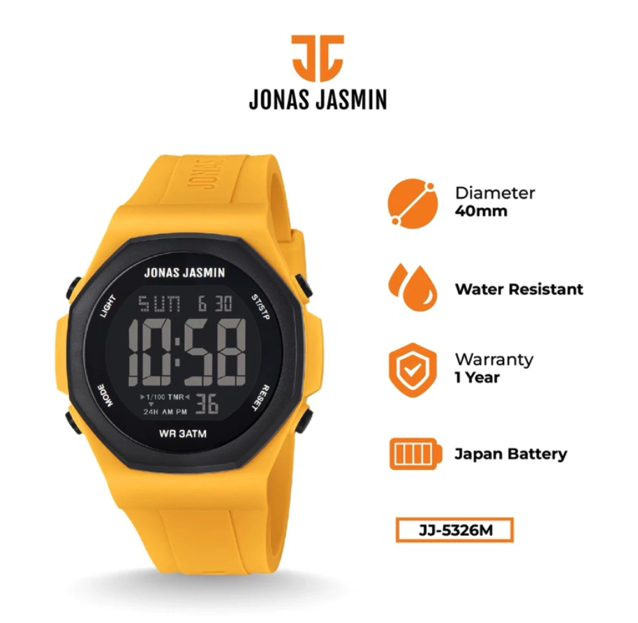  Jonas Jasmin Jam Tangan Digital Pria JJ-5326M