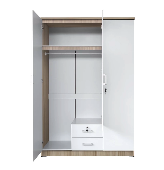 Kirana Furniture Kirana Arizona Lemari Pakaian Kayu 3 Pintu