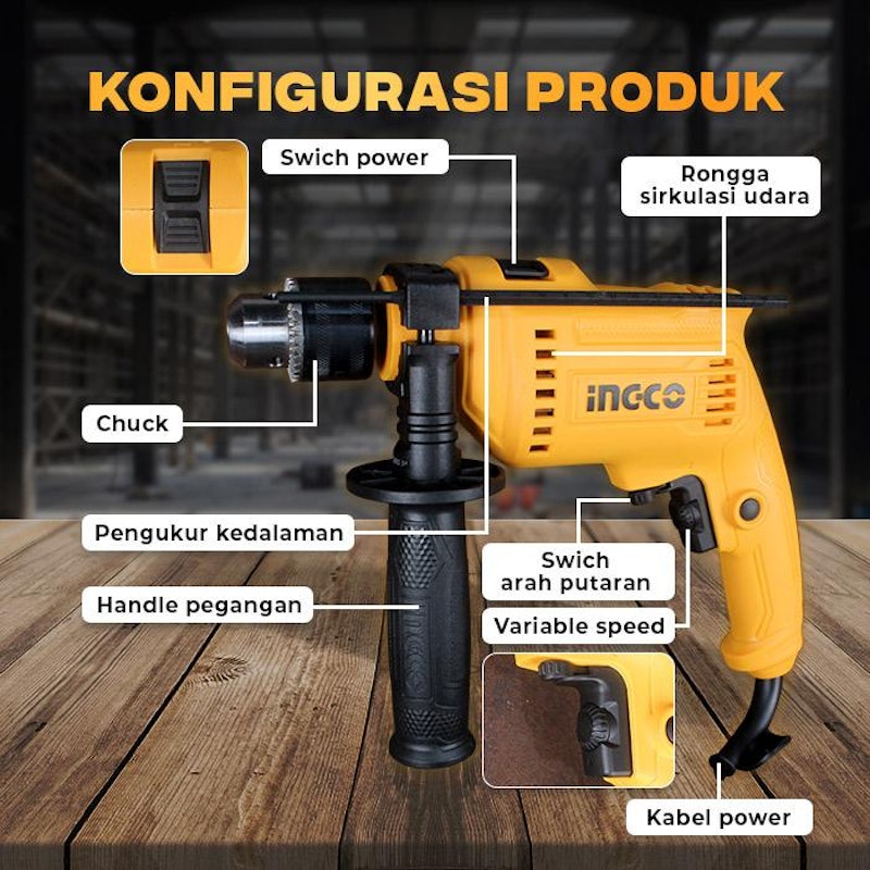 INGCO® Impact Drill 2