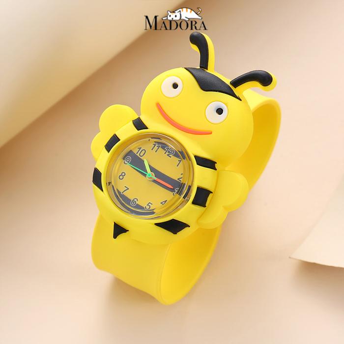 Madora Jam Tangan Anak Analog Rubber 3D Karakter Kartun Lucu