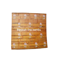Tirai Bambu Gulung Motif Bunga Matahari