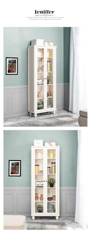 Jeniffer Cupboard with Glass Door 4