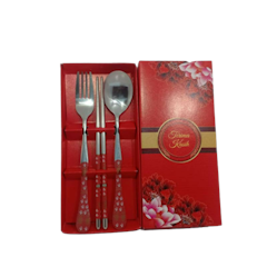 Sendok Set Sakura Kemasan Full Box Motif
