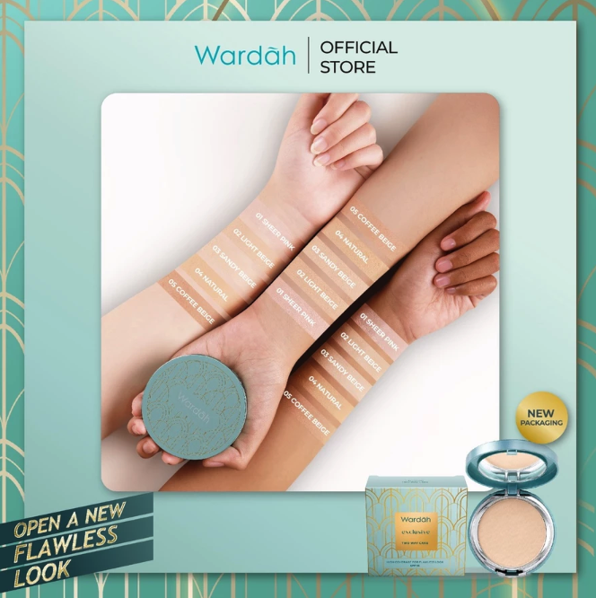 Paragon Technology and Innovation Wardah Exclusive Two Way Cake 01 Sheer Pink 