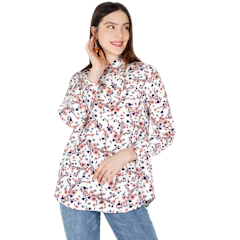 Kemeja Rayon Print Sakura Bloom