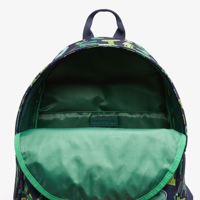 Men's Lacoste x Jeremyville Printed Canvas Zippered Backpack 4