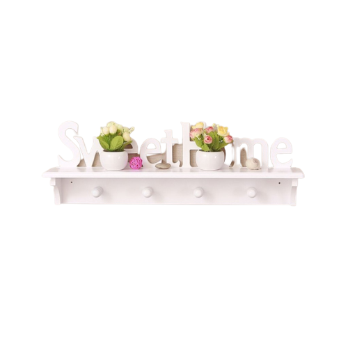 Rak Dinding Vintage Putih SWEETHOME  ｜ M530