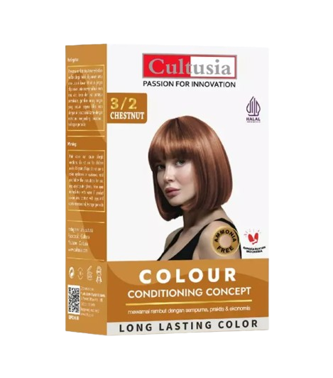 Hair Color Chestnut 3/2 1