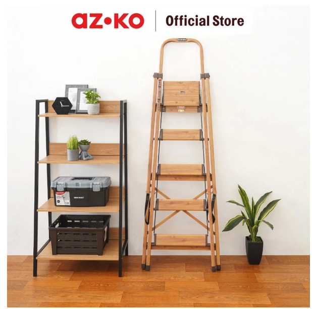 Aspirasi Hidup Indonesia  AZKO Fixsteps Tangga Lipat Motif Kayu