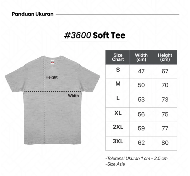 Global Prima Textilindo New States Apparel 3600 Soft Tee 30s