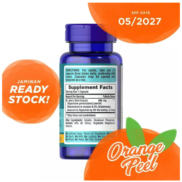 Nestlé Health Science Puritan's Pride St. John's Wort Standardized Extract