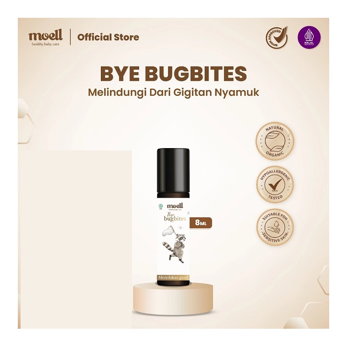 Moell Indonesia Sukses Moell Bye Bugbites Natural Essential Oil 