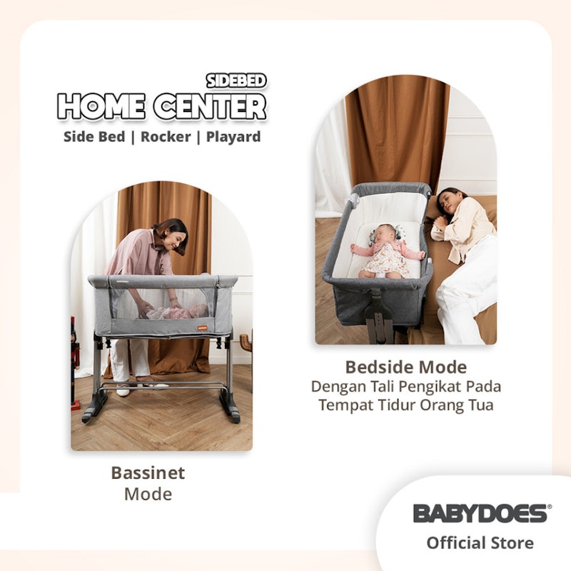 BABYDOES Home Center Sidebed 2