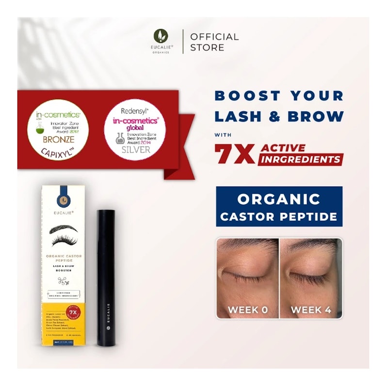 Eucalie Organic Castor Peptide Lash & Brow Booster 2
