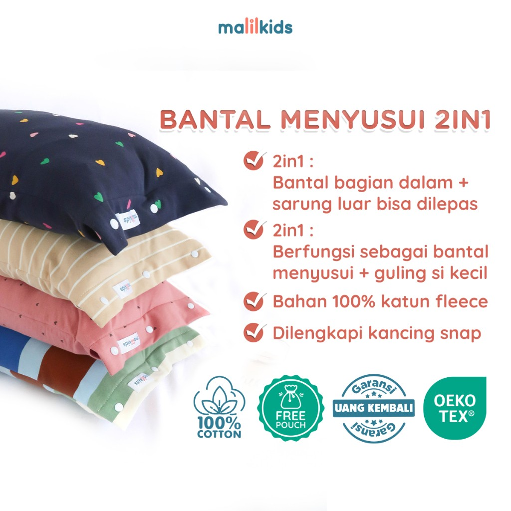  Malilkids Bantal Menyusui 2in1