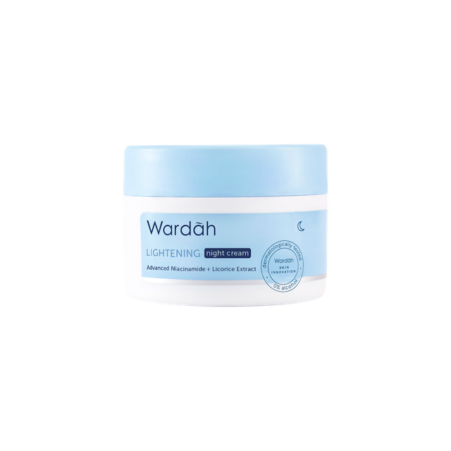 Wardah ｜ Lightening Night Cream Advanced Niacinamide + Licorice Extract