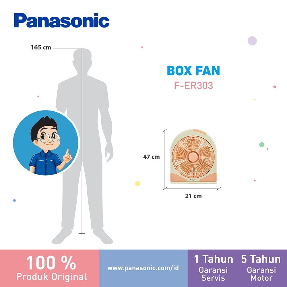 Panasonic Gobel Indonesia Panasonic Box Fan  F-ER303-P2