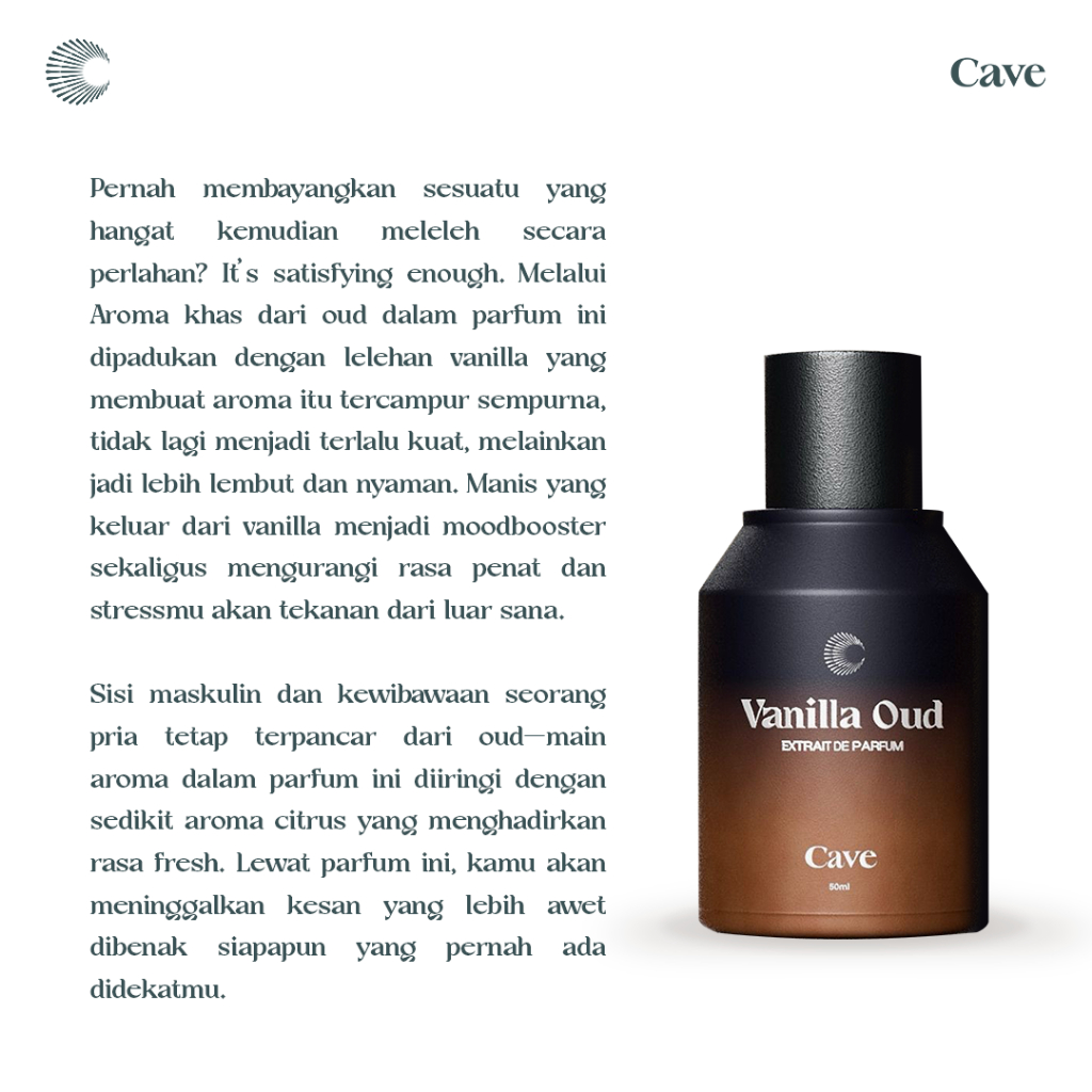 Saka Digital Indonesia Cave Vanilla Oud Extrait de Parfum 