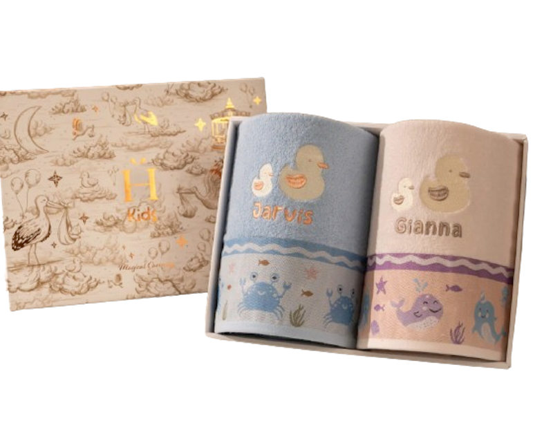 Howel and Co Kids Couple Towel - Sea Kids 1