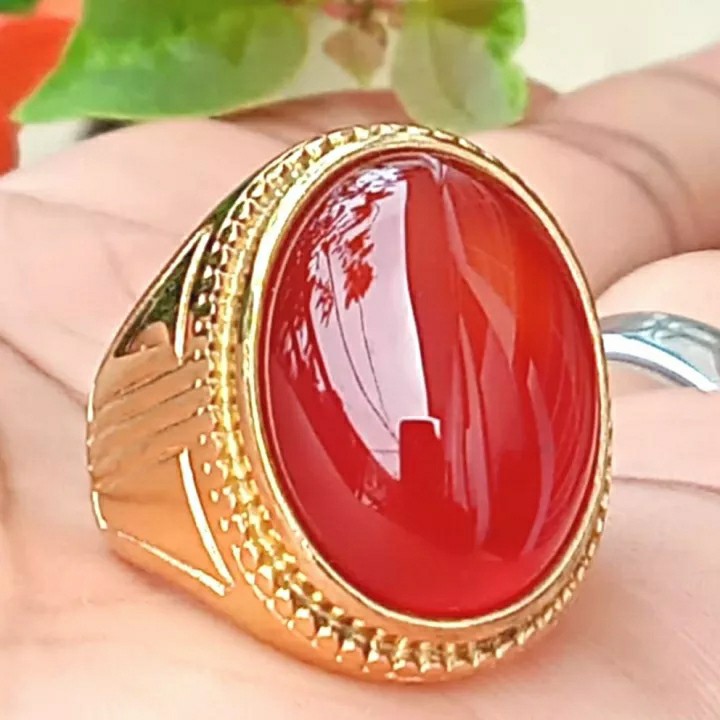 Cincin Batu Sulaiman Madu Natural 