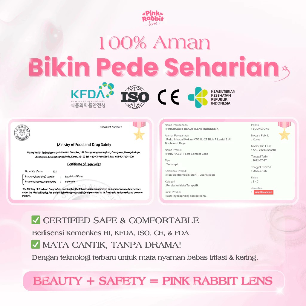 Pinkrabbit Beautylens Indonesia Pinkrabbit Softlens Super Comfy -0.50 Clear Lens