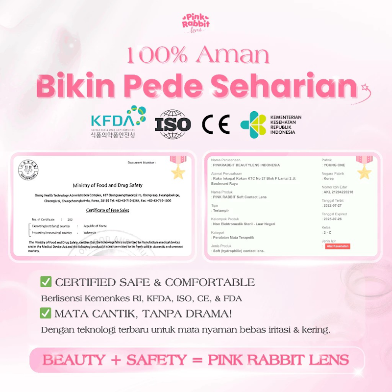 Pinkrabbit Softlens Super Comfy -0.50 Clear Lens 3