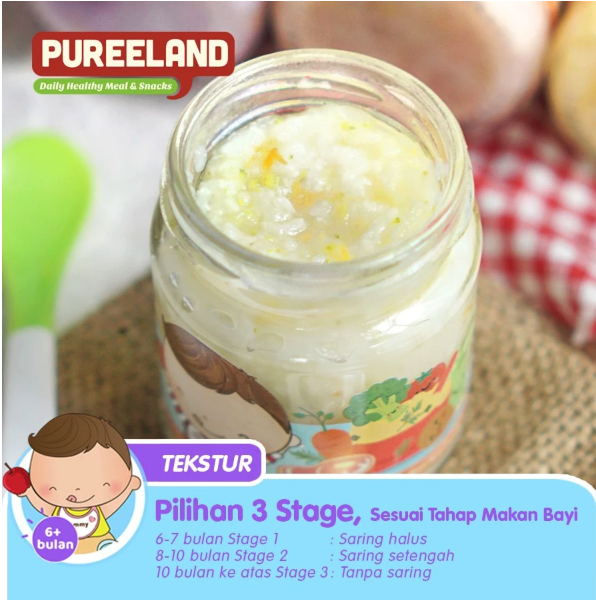 Pureeland Pureeland Baby Porridge Weight Booster (10-11 bulan)