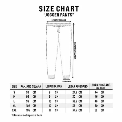 Adco Pakis Mas Aerostreet Jogger Long Pants Vicenzo Hitam EBAAA