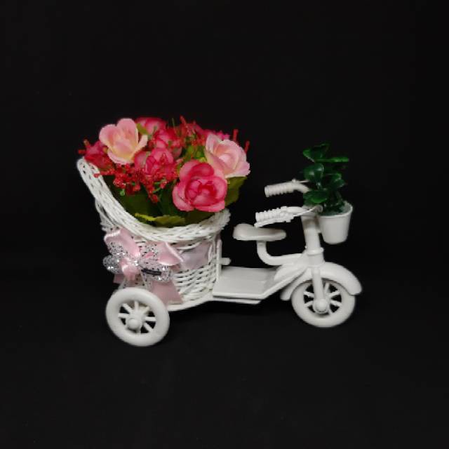  Bunga Artificial Sepeda Vespa Mini  BP014