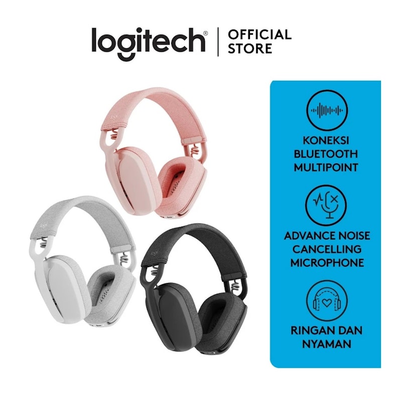 Logitech Zone Vibe 100 Wireless Headphone 3