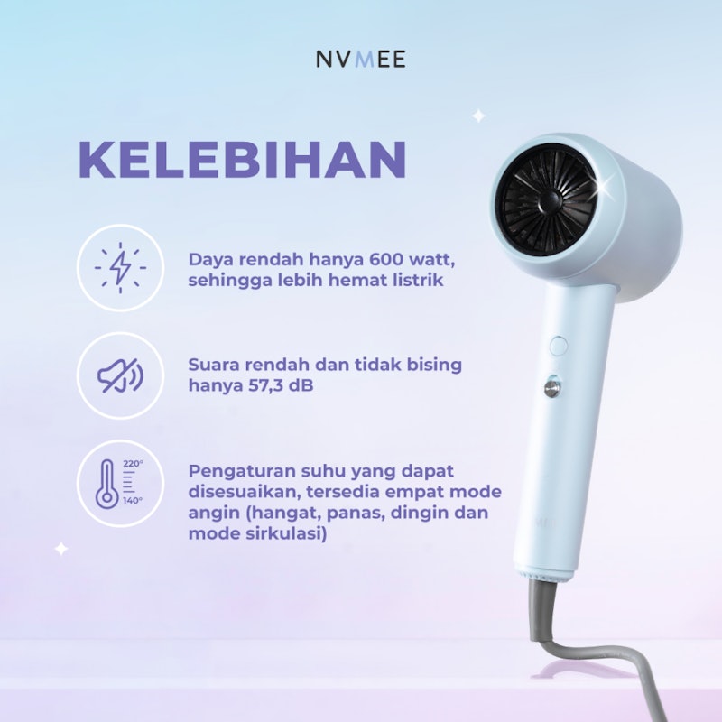 NVMEE Luna Hair Dryer 3