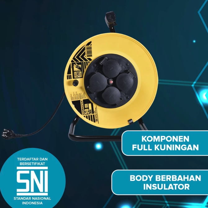 Viva Tehnik Mandiri Kenmaster Kabel Roll 50 meter KBRL034